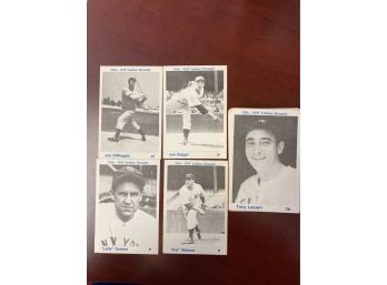 RARE 1936-1939 Yankee Dynasty Baseball Cards - 49 Cards Total