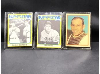 Lou Gehrig DiMaggio & Gehrig 1980 Superstar Cards Yogi Berra Topps 1986