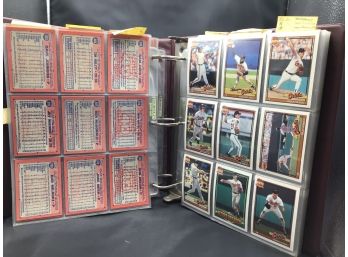 Topps 1991 American League Baseball Card Album Assorted
