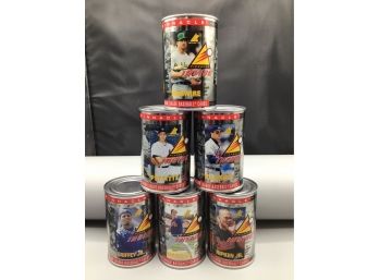 Pinnacle MLB 1997 Card Cans Unopened 6 Cans Total 10 Cards Each Can