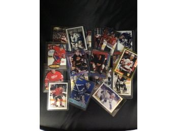 Assorted NHL Cards In Protective Sleeves