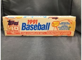 Topps 1991 Baseball Cards In Box