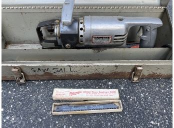 Vintage Porter Cable Heavy-duty Sawzall Model 535 With Metal Carry Case