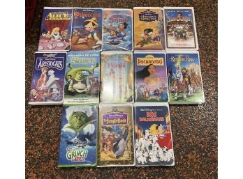Disney VHS Tapes - Assorted Lot - 13 Total