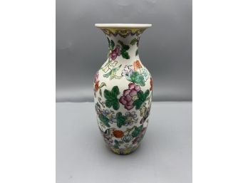 Bloomingdales Porcelain Floral Pattern Vase