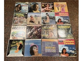 Hawaiian Vinyl Records - Assorted Lot - 16 Total
