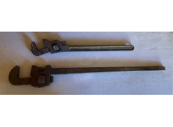 The Lawson MFG Company Pipe Wrenches - 2 Total