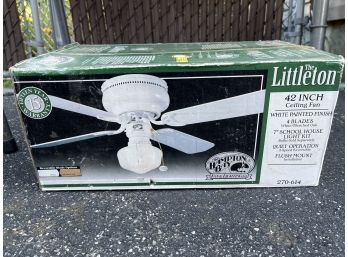 Littleton 42 INCH 4-blade Ceiling Fan - NEW