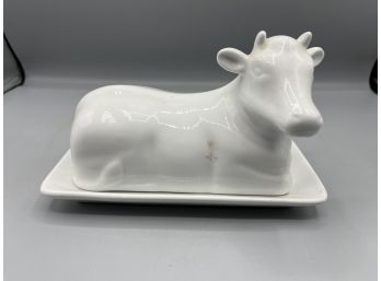 Home Porcelain Cow Shaped Butter Dish - Made In China