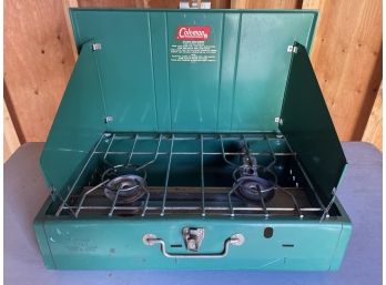 Coleman Portable Two-burner Propane Gas Cookstove Model 413G - Missing Fuel Tank