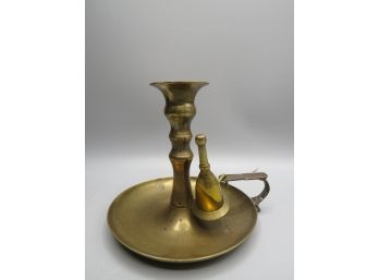 Brass Candle Holder With Snuffer