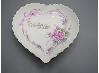 'to Mother With Love' Heart-shaped Dish