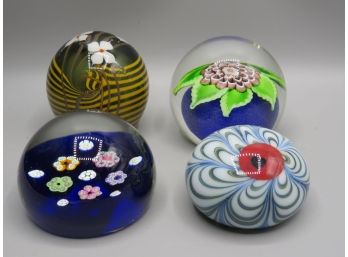 Bridgeton, Orient & Flume, Caithness Paperweights - Assorted Set Of 4