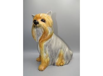 Ceramic Yorkshire Terrier Dog Figurine