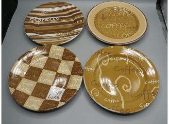 Empire City Yonkers Raceway Coffee Plates - Set Of 4 - In Original Box