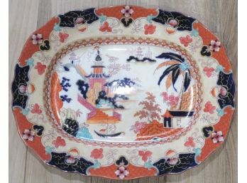 Antique Large Platter From China - Circa 1800's