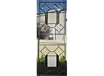 Stained Glass & Plastic Insert  Hanging Decor - Set Of 6