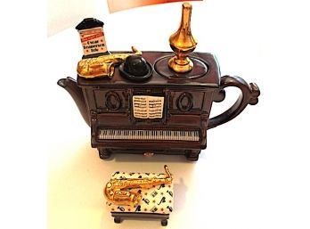 Limited Edition Piano Tea Dance Teapot By The Teapottery