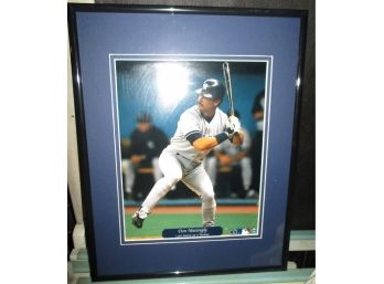 Framed Don Mattingly Picture