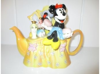 Rare Paul Cardew Limited Edition Disney Minnie Dressing Table Teapot