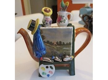 Rare Tony Carter Artist Easel, Renoir Teapot Limited Edition