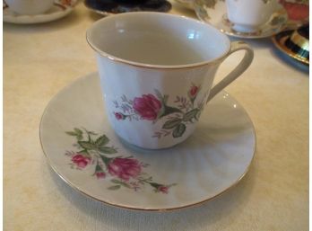 Floral Tea Cup And Saucer