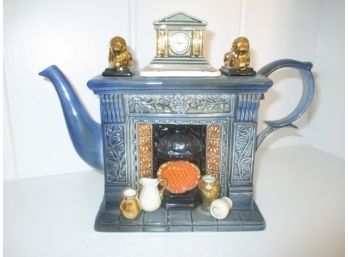 Rare Signed Paul Cardew Classical Fireplace Teapot