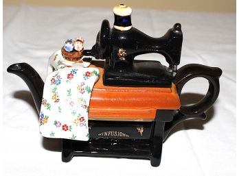 Infusion Sewing Machine Novelty Teapot By Cardew Design