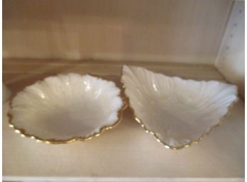 Vintage Lenox Triad Collection Embossed Ivory Triangular Candy/Nut Decorative Dish
