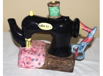 Sewing Machine Teapot  By Cardinal Inc