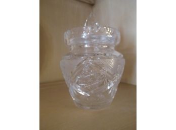 Crystal Condiment Jar
