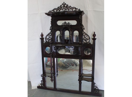 Antique Ornate Wall Mirror (018)