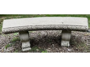 Ornate Cement Garden Bench