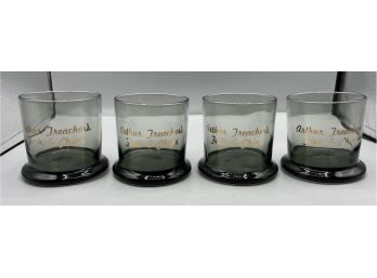 Tinted Glass Drinking Cups - 10 Total