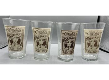 Vintage Re-creation Of The Original Coca-cola Flair Drinking Glasses - 40 Total