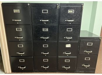 Metal File Cabinets - 4 Total - Keys Included