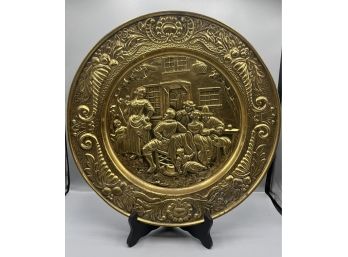 Lombard Metal Embossed Decorative Plate - Made In England
