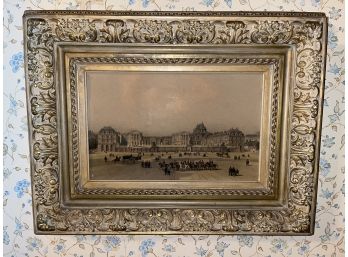 Vintage Chateau De Versailles Print Framed