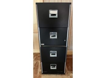 Safe Cabinet Laboratory Fire-proof Metal 4 Drawer File Cabinet On Wheels  - Keys Not Included