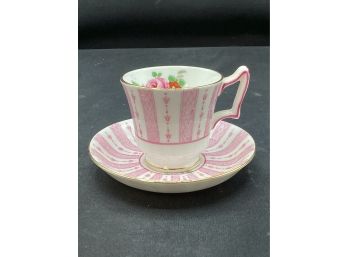 Staffordshire Bone China Cup And Saucer