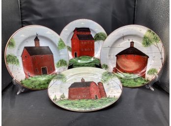 Barns Plate Set By Warren Kimble For Sakura