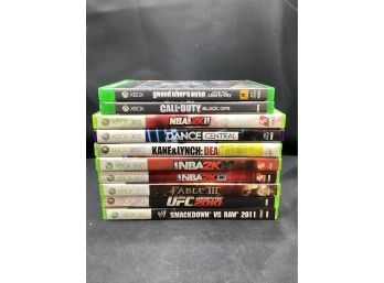 Assorted Xbox Games, 10 Piece Lot