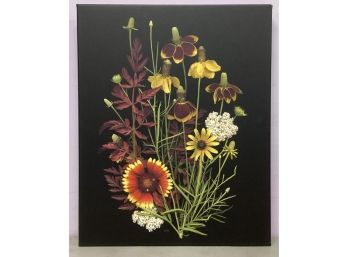 Flowers Printed On Stretched Canvas