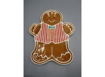 Avon Ceramic 'jolly & Sweet' Gingerbread Trivet - In Original Box