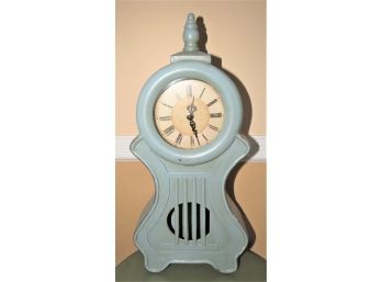 Pier 1 Imports Blue Wood Table Clock