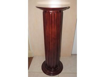 Wood Column Plant Stand/table