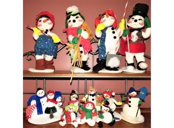 Annalee Snowman Holiday Dolls - Assorted Set Of 12