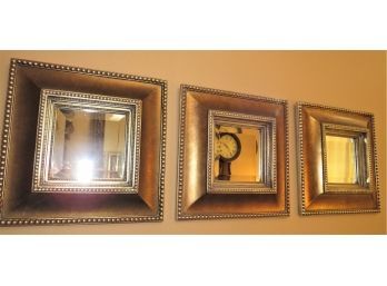 Framed Wall Mirrors - Set Of 3