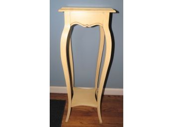 Ethan Allen Wood Plant Stand With Lower Shelf