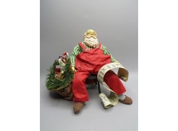 Resin/paper Mache Possible Dreams Santa Figurine
